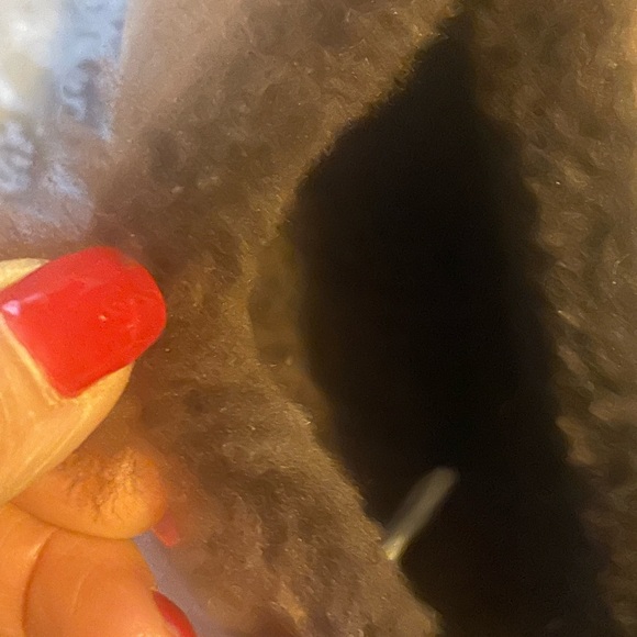 Llbean brown suede and fur slippers. Women's size 9. - Picture 5 of 7